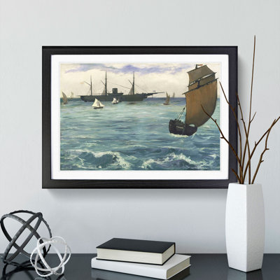 The Kearsarge at Boulogne by Edouard Manet - Picture Frame Painting
