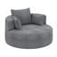 Fauteuil d'appoint pivotant avec 3 coussins amovibles-115839030