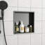 Niche de douche en acier inoxydable 12 po x 12 po-257793015