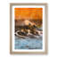 Surfing as the Sun Sets - Picture Frame Painting Print-56738624-56738626