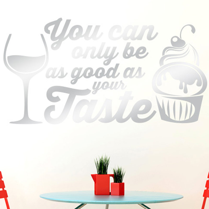 Wall Decal, Shiny Silver