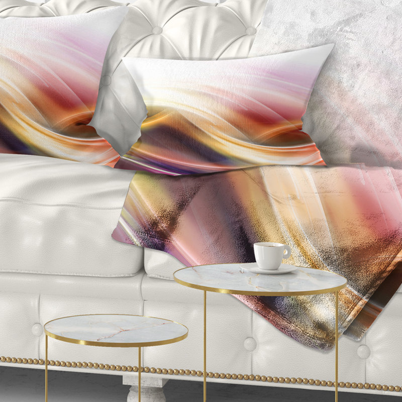 Elegant Light Color Pattern - Abstract Printed Pillow, Rectangular, 12" x 20"
