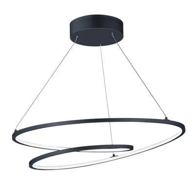 Luminaire suspendu à DEL unique et unique à niveaux 1 lumière craver