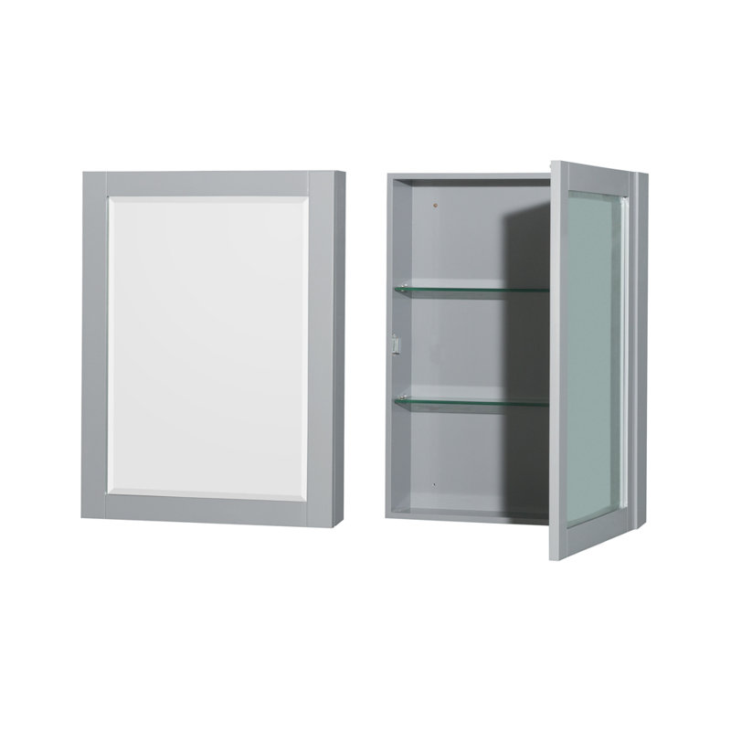 Sheffield 72" Freestanding Double Bathroom Vanity with Marble Top with Medicine Cabinets, Brushed Chrome, Gray
