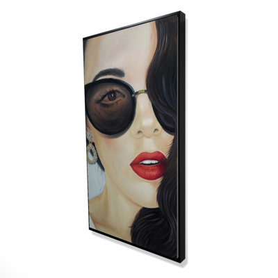 Fashionable Sunglasses Print On Canvas