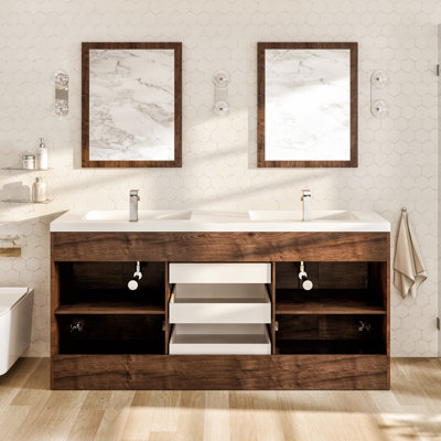 Ensemble de meuble-lavabo double 59 po Wauconda