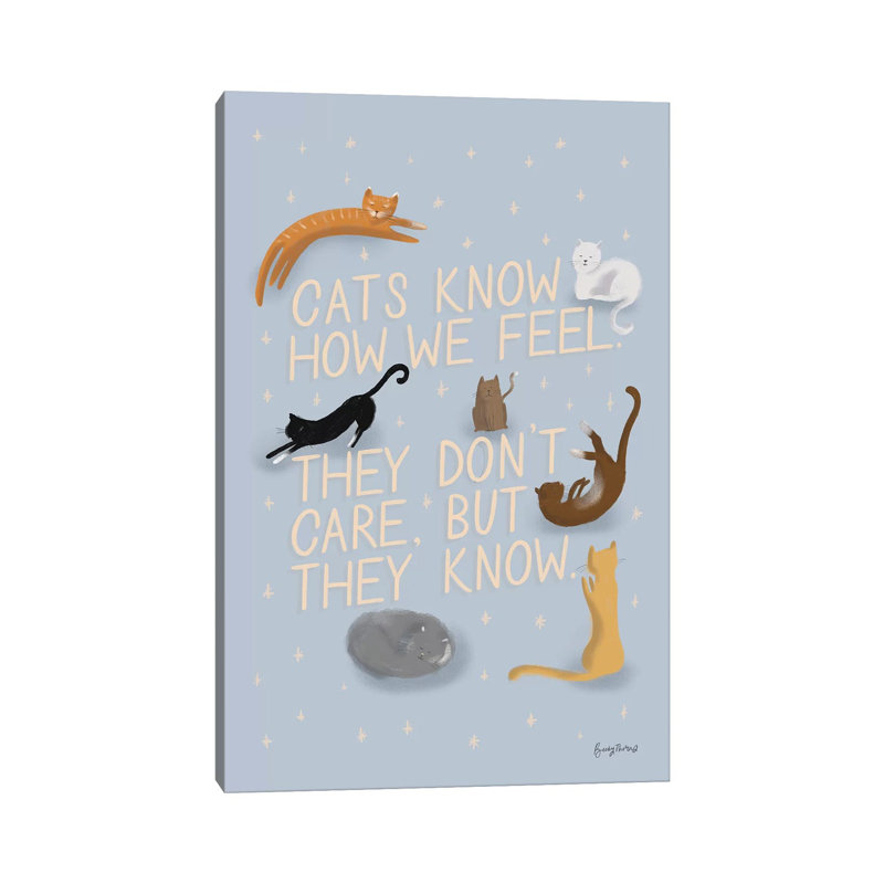 Ode To Cats by Becky Thorns - Wrapped Canvas Print, 66.04 cm H x 45.72 cm W x 3.175 cm D