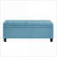 Banc de rangement capitonné à boutons FlowLuxe