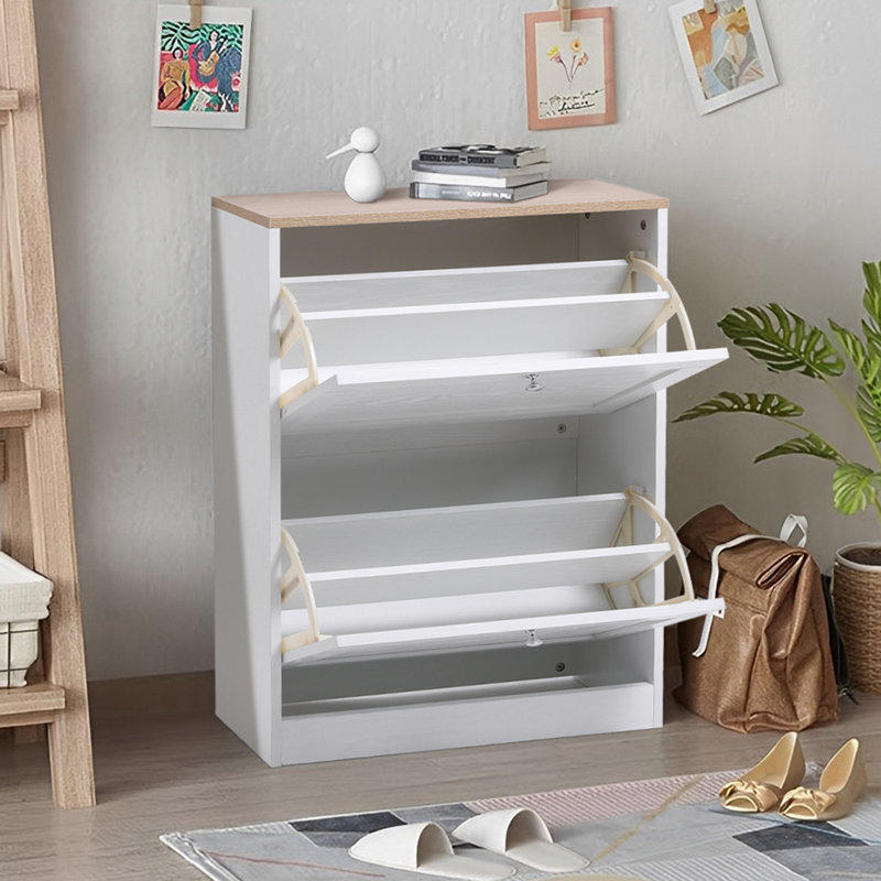 8 Pair Stackable Shoe Rack