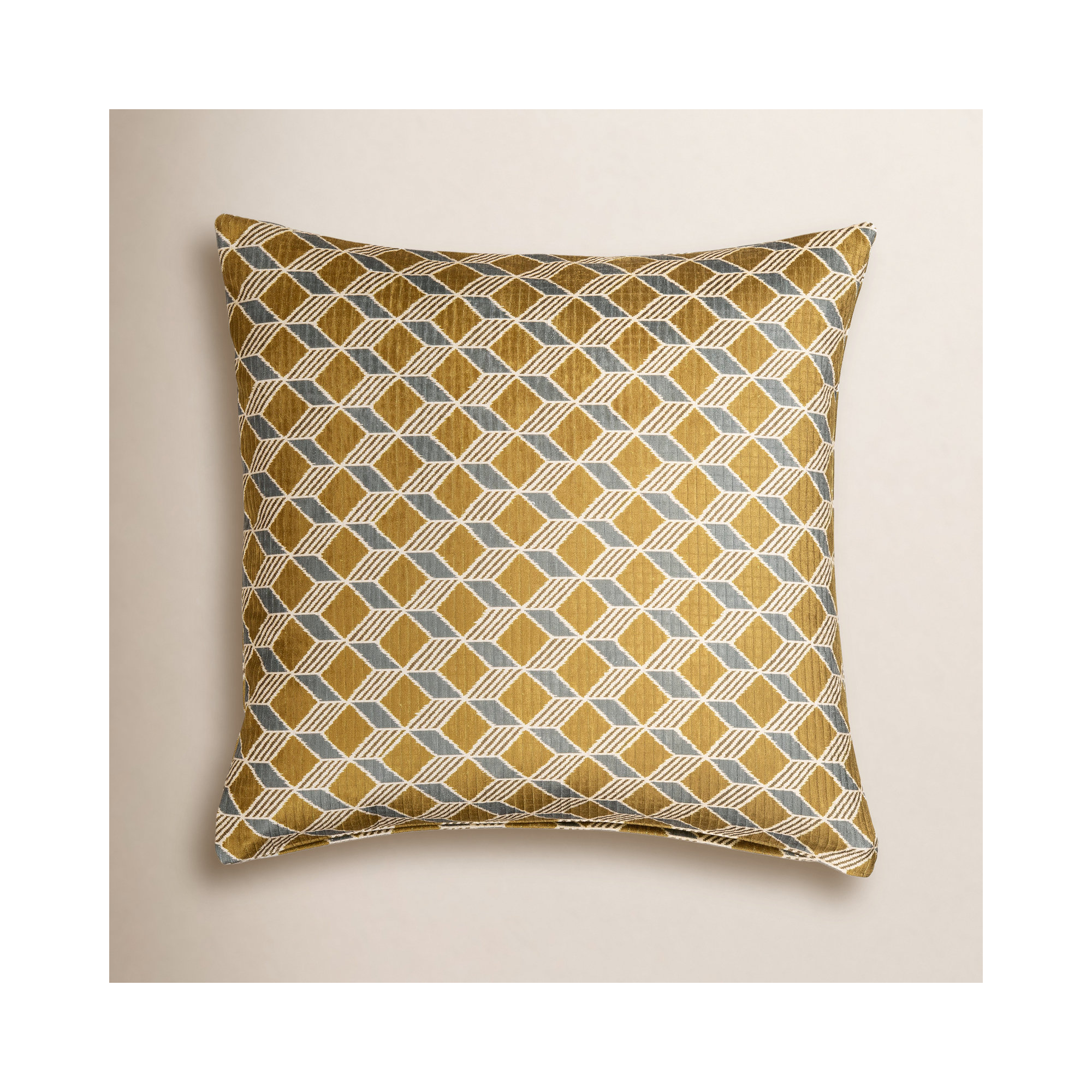 Floating Cubes Accent Pillow, Square 16", Polyester