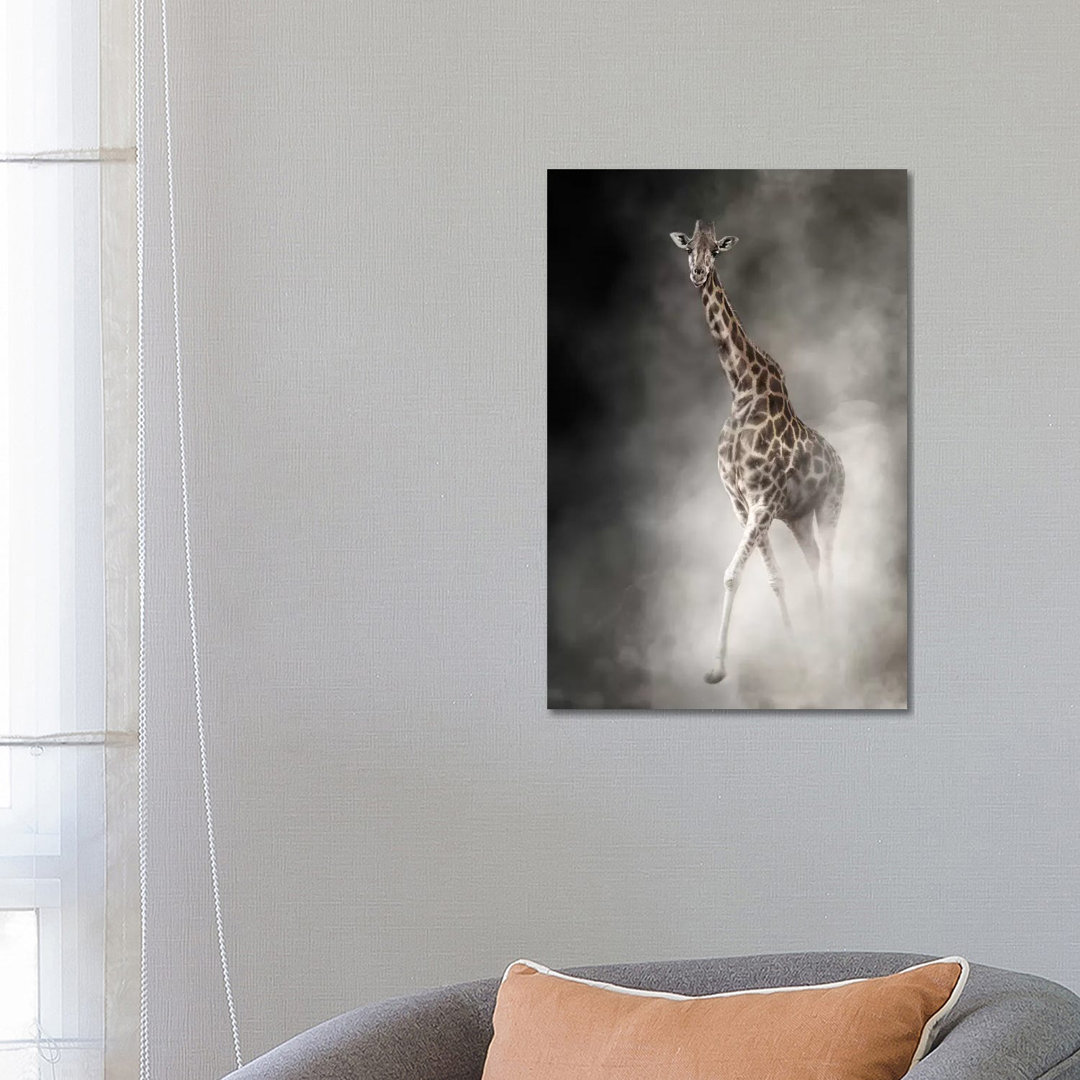 Rothschilds Giraffe In The Dust by Susan Schmitz - Wrapped Canvas Gallery-Wrapped Canvas Giclée