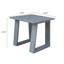 Table de bout carrée en aluminium