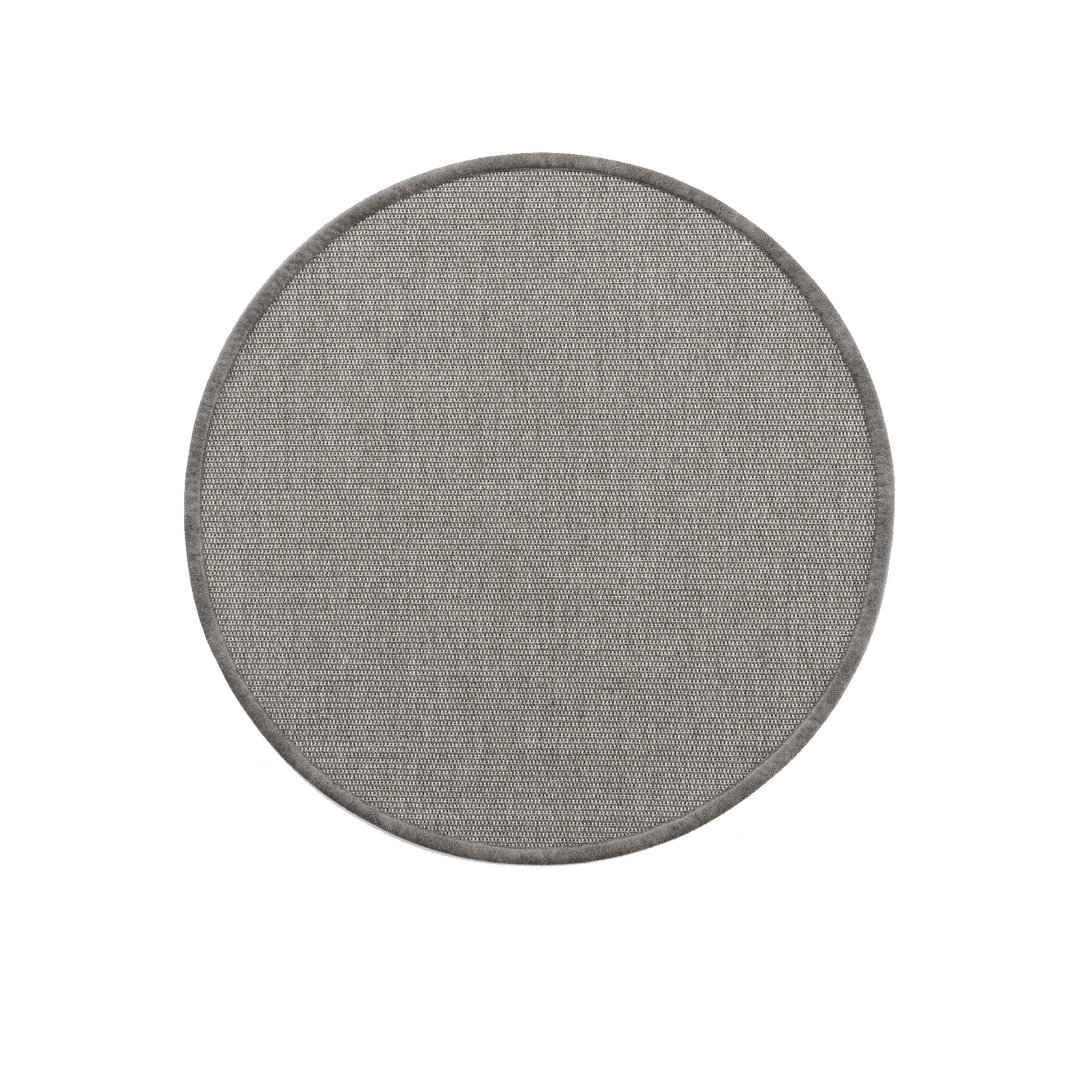 Grey Plain,Bordered,Flatweave Living Room Rug, Machine Made using Polypropylene and Modern design