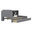Structure de lit simple avec 2 tiroirs-727367615