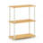 3-Tier 29.5" Corner Shelf, Open Shelves for Display and Storage-1632056468-1631997910