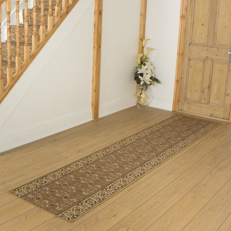Bainbridge Looped/Hooked Beige Indoor Rug, Runner 210cm x 100cm