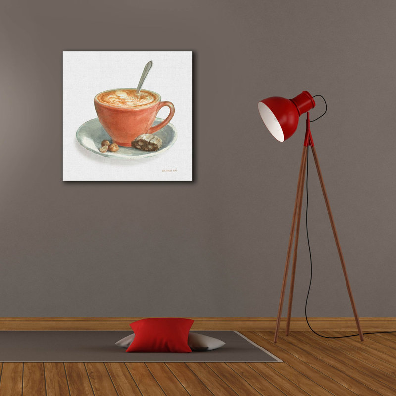 Art mural sur toile  «Wake Me Up Coffee 3 Linen» par Danhui Nai