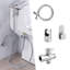 Bidet rond à main avec robinet avec douchette pour bidet