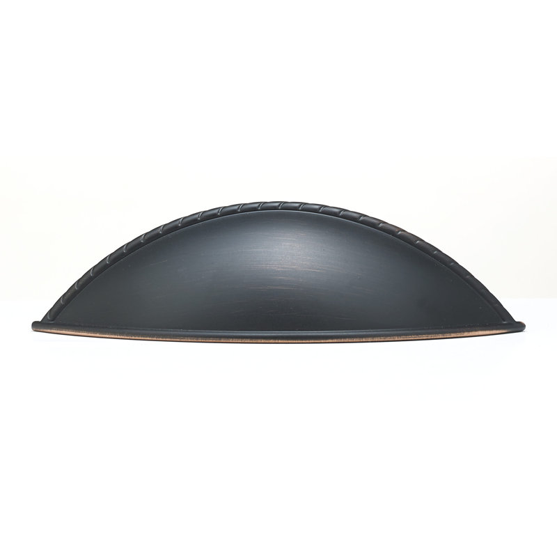 3 25/32" Center to Center Cup Pull, Brushed Oil-Rubbed Bronze
