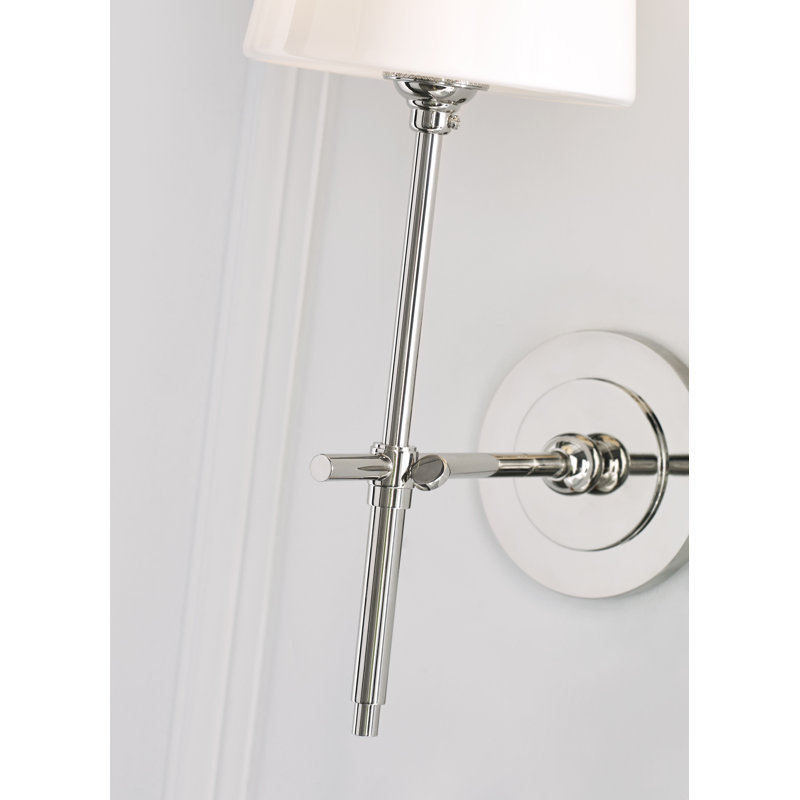 Thomas O'Brien Bryant Sconce, Polished Nickel