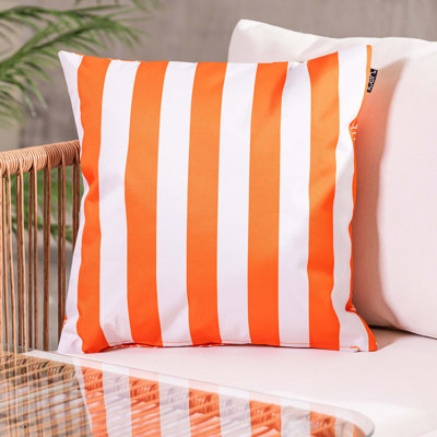 icon Stripe Indoor-Outdoor Cushion, Brown