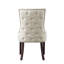 Chaise de salle à manger Antoin Oscar à dossier capitonné avec garniture cloutée chromée-348131052