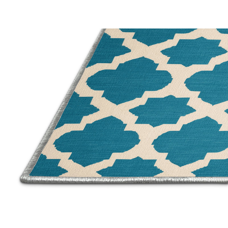Tapis beige en treillis lavable à la machine, Tapis de couloir 2 pi x 4 pi