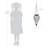 Exhart Solar Tear Shaped Glass and Metal Hanging Lantern with 15 Cool White LED Fairy Firefly String Lights, 7 x 24"-1250397617