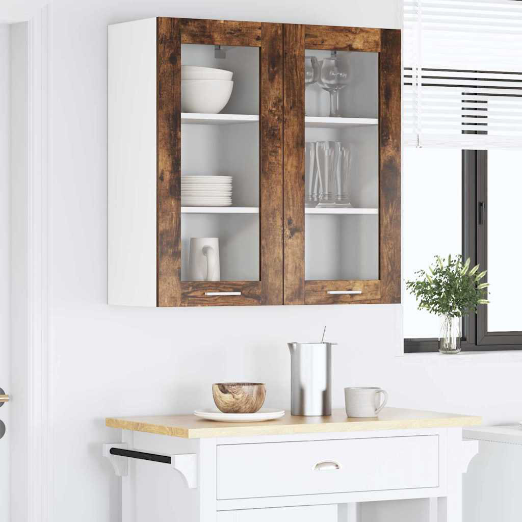 Vidaxl Hanging Cabinet With Door Riga 2 Pcs Sonoma Oak 40 X 31 X 80 Cm