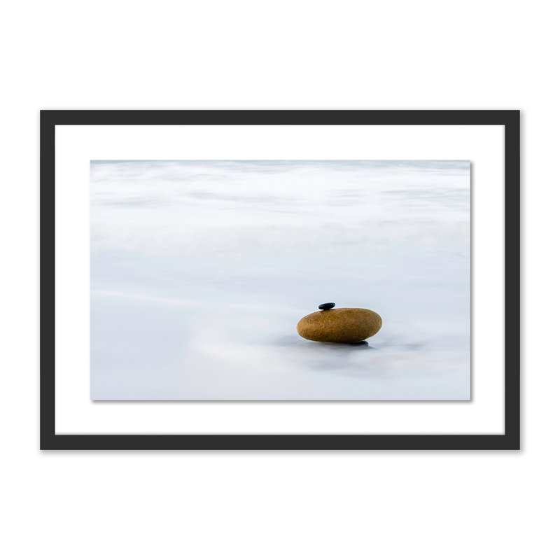 Base Print by Shawn Thomas, 17" H x 24" W x 1.5" D, Black