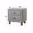 Gray Boucle Nightstand