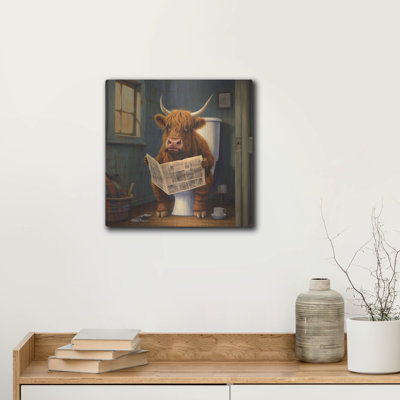"Highland Cow On Toilette" par Luxe