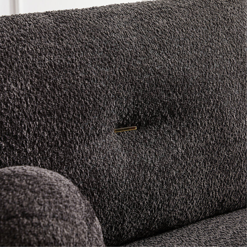 2 laine d'agneau avec tissu et coussins - Gris pour salon ergonomique