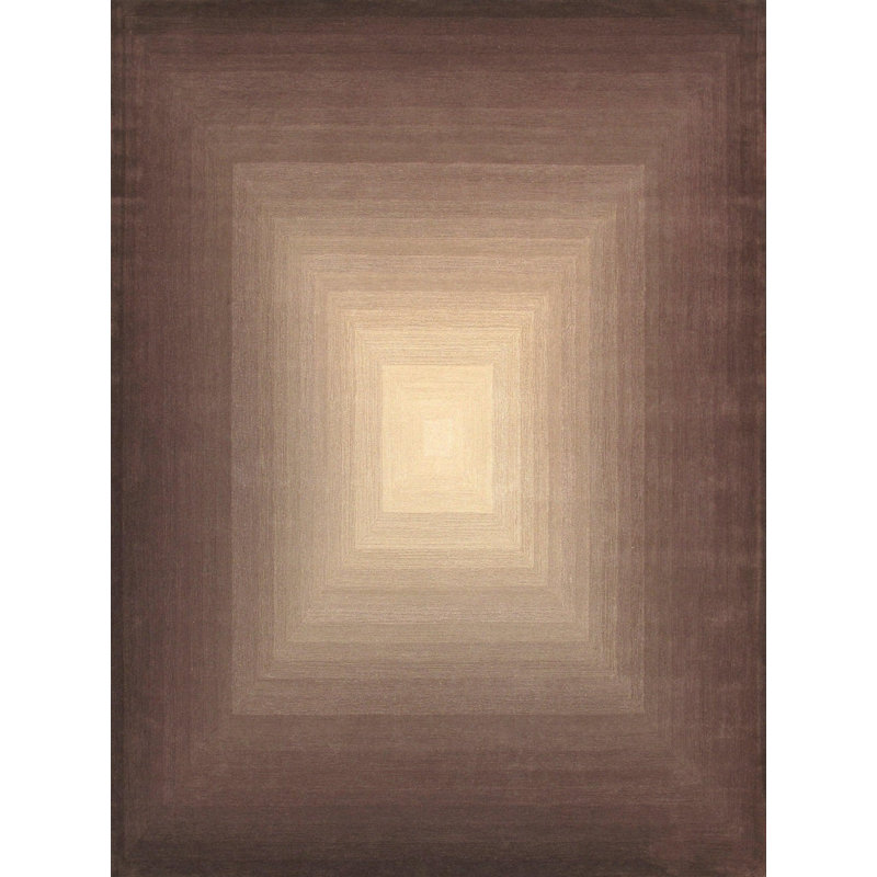 Tapis unique / brun de 5 pi x 8 pi Purkey