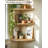 Corner Shelves Wall Mount Farmhouse Rustic Corner Floating Shelf With Cord Hole