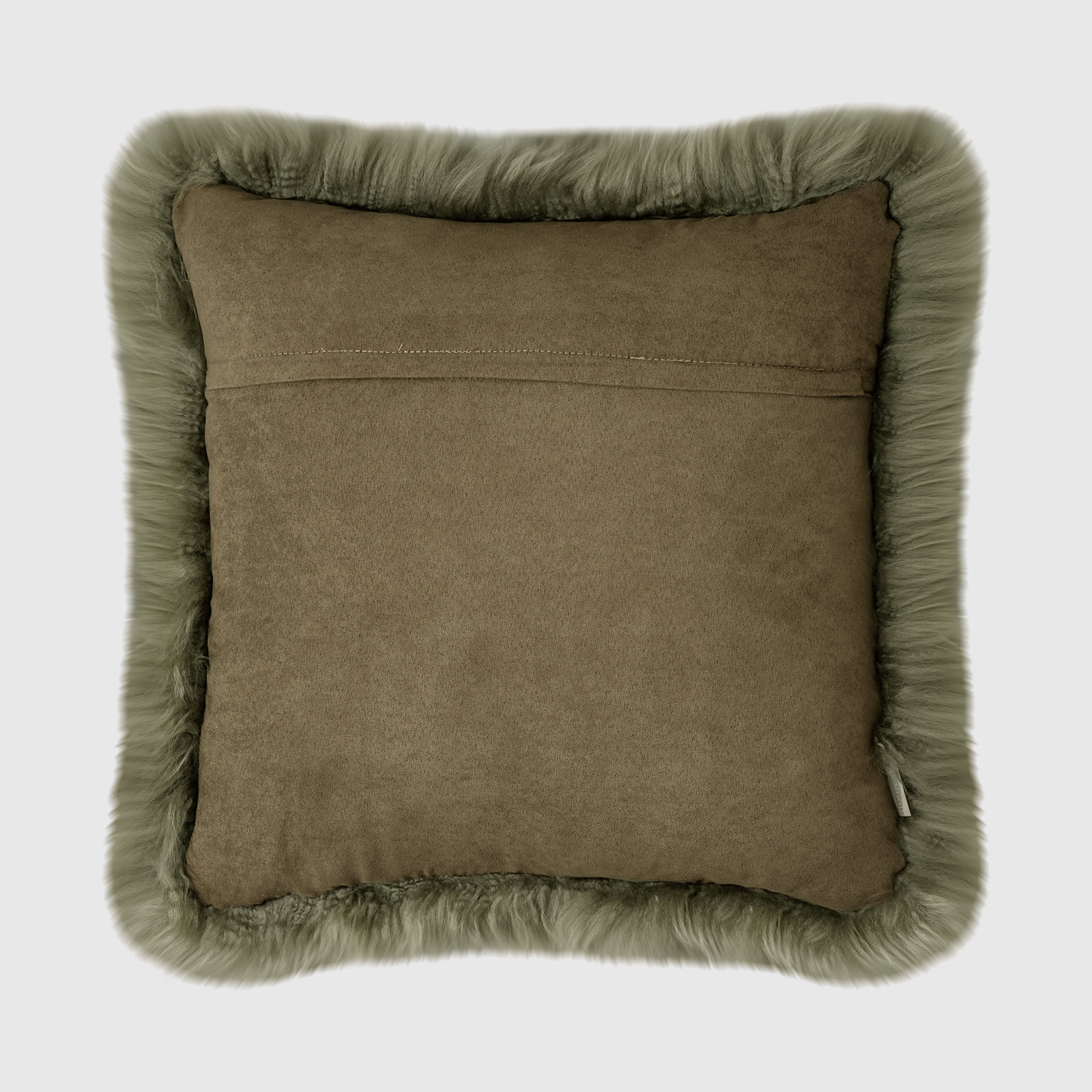Fieldman Leather Throw Pillow, Sage Green