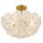 Audrey 4-Light Brushed Gold Semi-Flush Mount