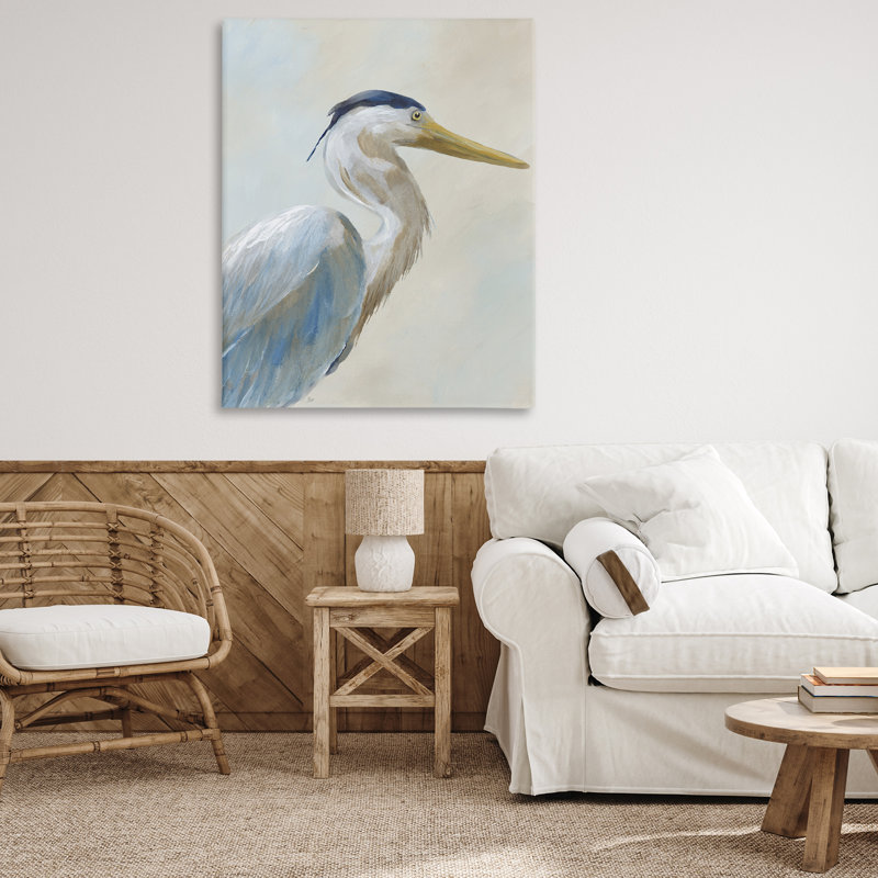 Art mural sur toile Heron, H 48 po x l 36 po