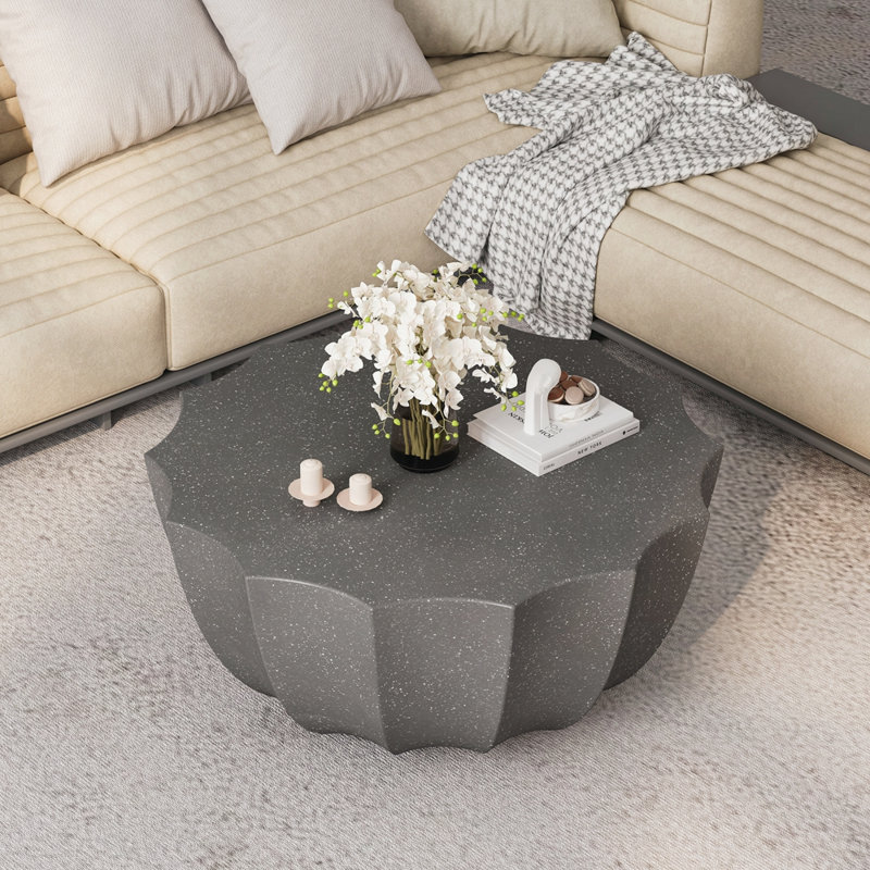Table basse imperméable 35,43 po, Gris