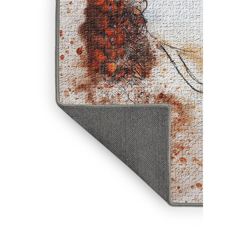 Tapis brun café, Rectangle 2 pi x 4 pi