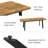 63.1-78.8'' Extendable Dining Table Set,7-Piece Modern Kitchen Table with 6 Upholstered Dining Chairs -1888396139