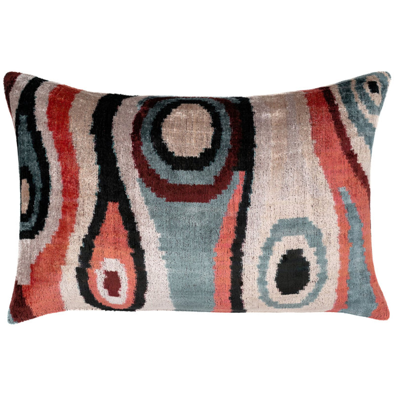Abstract Velvet Throw Pillow