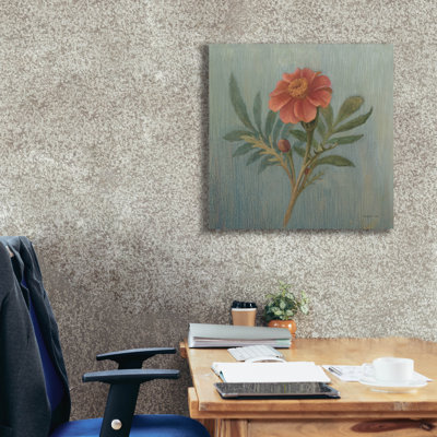 Art mural sur toile Winston Porter «Cottage Zinnia» par Danhui Nai
