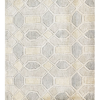 Arline Viscose Geometric Indoor Rug