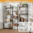 55.5"H Industrial Etagere Bookcase