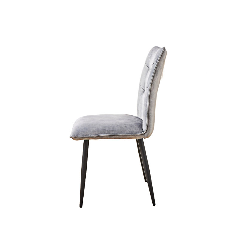 Chaise d'appoint rembourrée (ensemble de 2), Gris