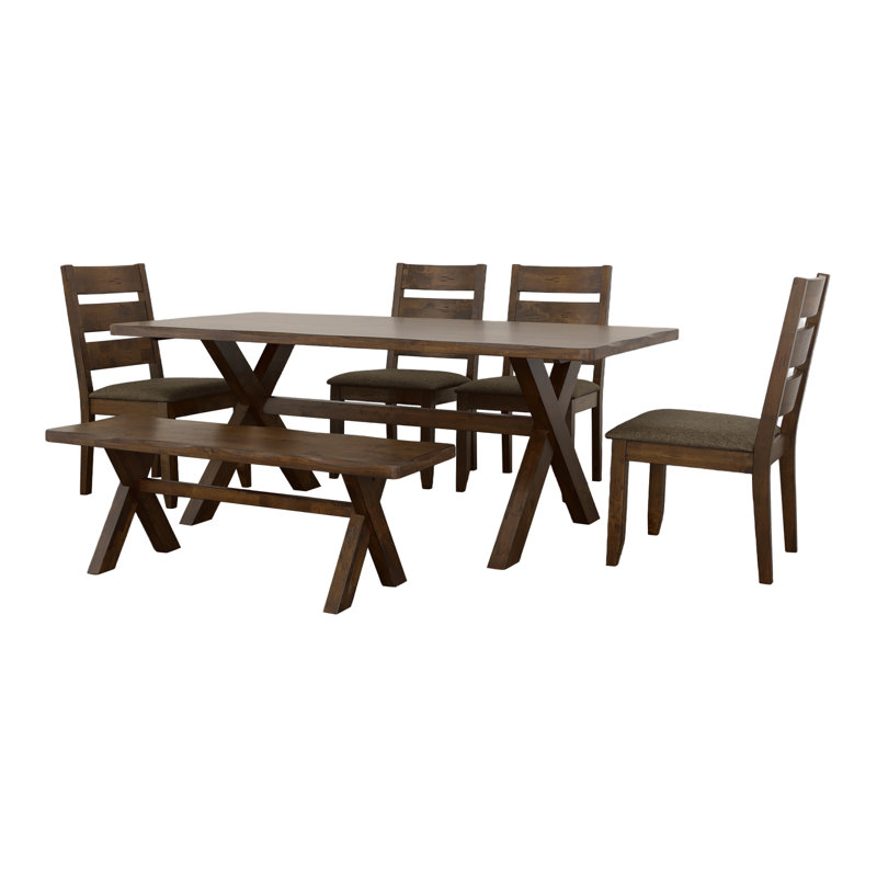 Helwin 6 - Piece Dining Set in Brown