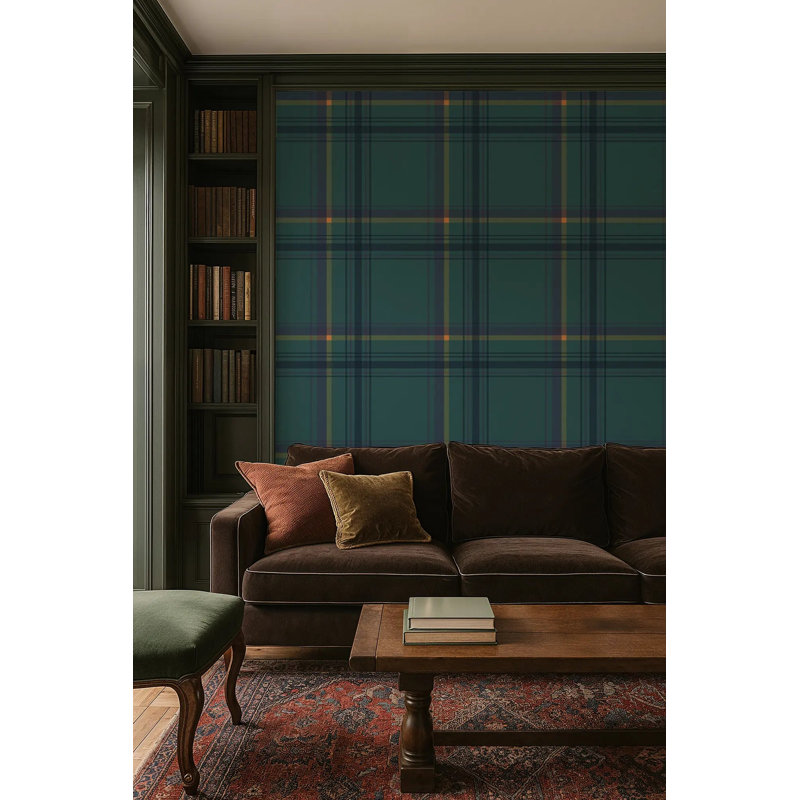 Ashcroft Tartan Large, Blue Ridge, Peel & Stick