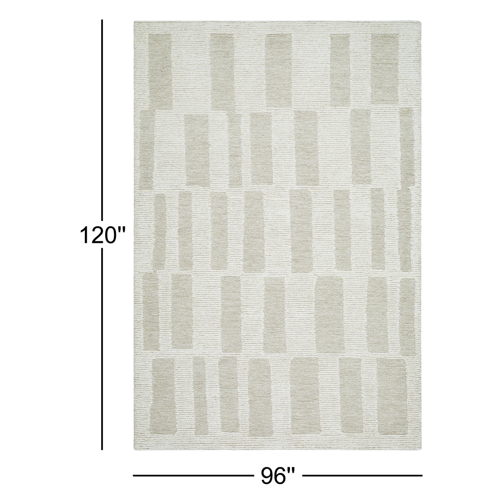 Ambrea Hand-Tufted Geometric Rug, Rectangle 8' x 10'