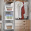 Paniers de rangement pour tablettes empilables - Organisateur de garde-robe en plastique pour vêtements, garde-manger, salle de bain, cuisine et garage